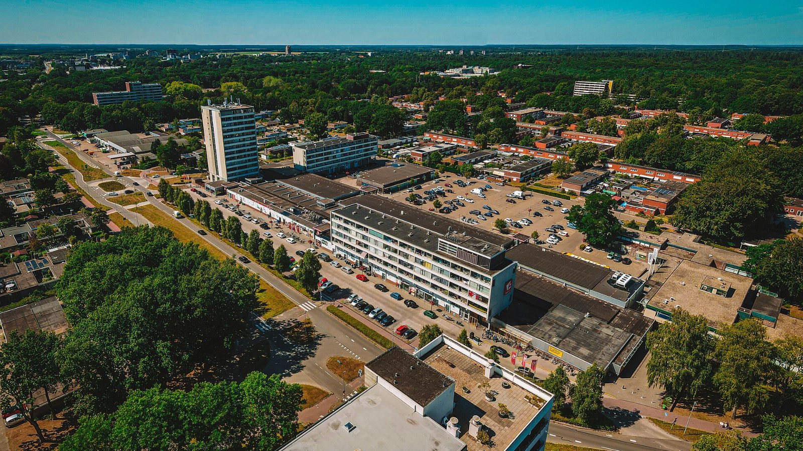 Het Spanjaardsgat in Emmen met de Grote Kerk